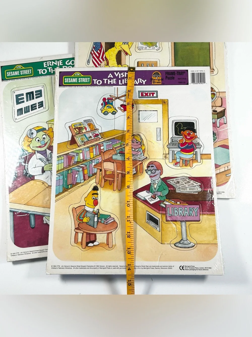 Merrigold Press Sesame Street Frame Tray Puzzle Lot from 1984